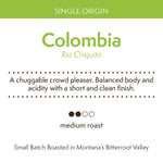 Colombia Rio Chiquito Medium Roast Coffee