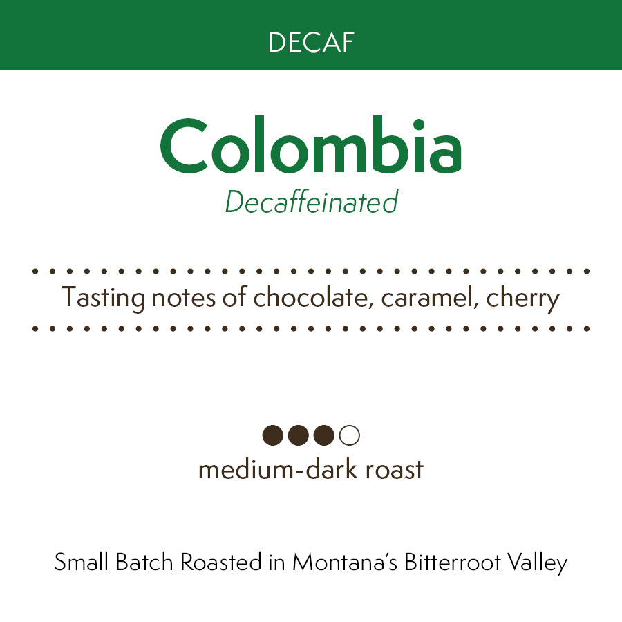 Colombia Sugarcane EA Process Decaf – Big Creek Coffee Roasters