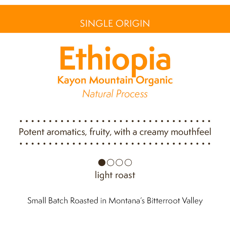 
                  
                    Ethiopia Kayon Mountain Natural Process, Organic
                  
                